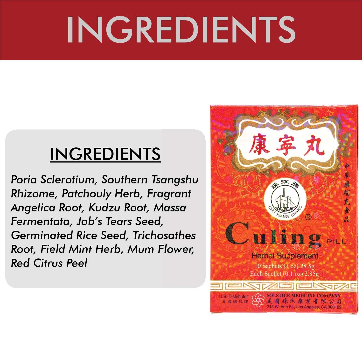 Packaging inside view of Chu Kiang Brand Culing Pill for portability