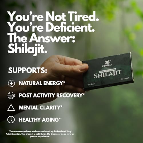 Chuga Shilajit tablets ingredients list with fulvic acid and minerals.