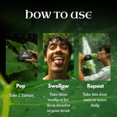 Chuga Shilajit tablets wellness scene highlighting easy daily use.