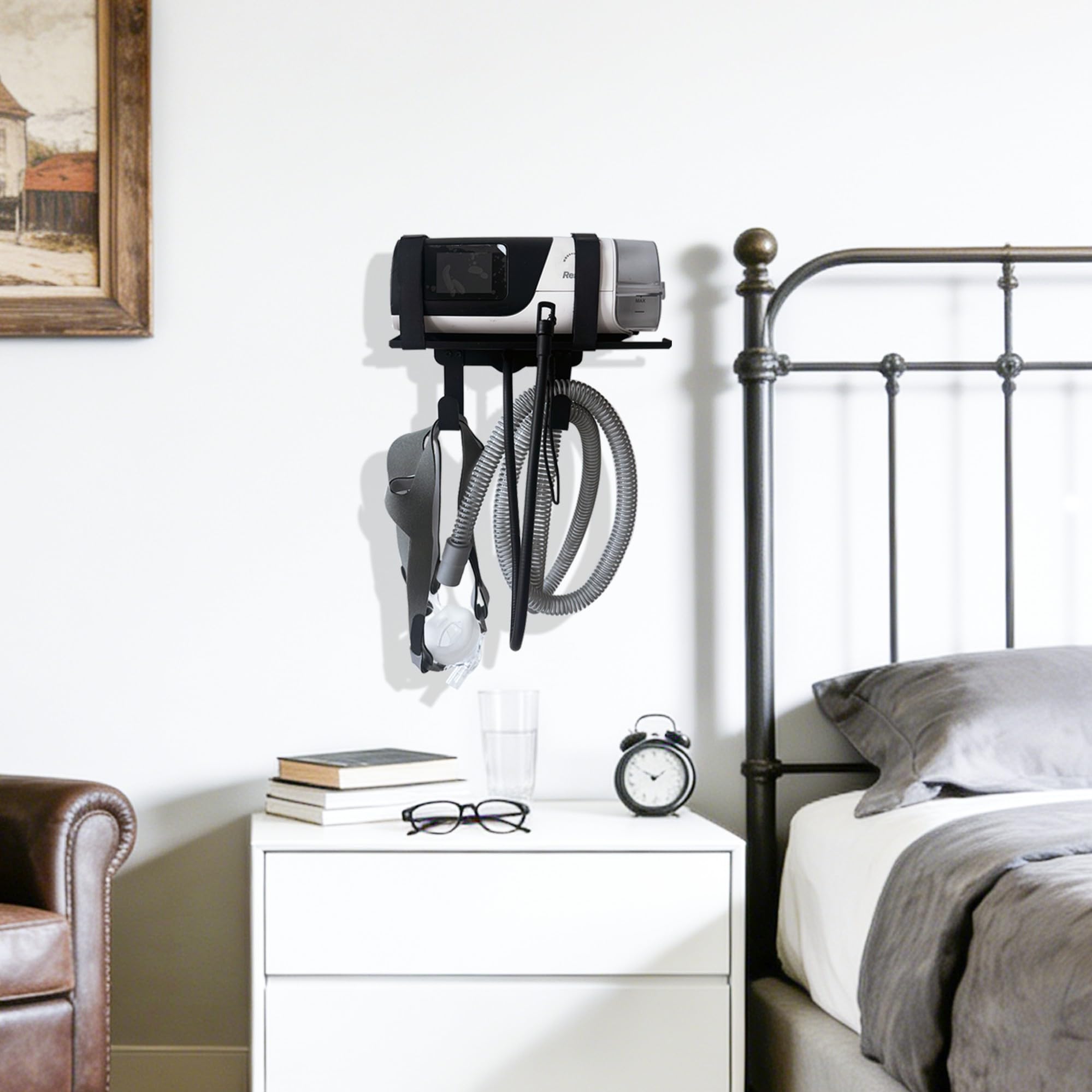 CHZHWFDC CPAP mask hook keeps masks secure and accessible
