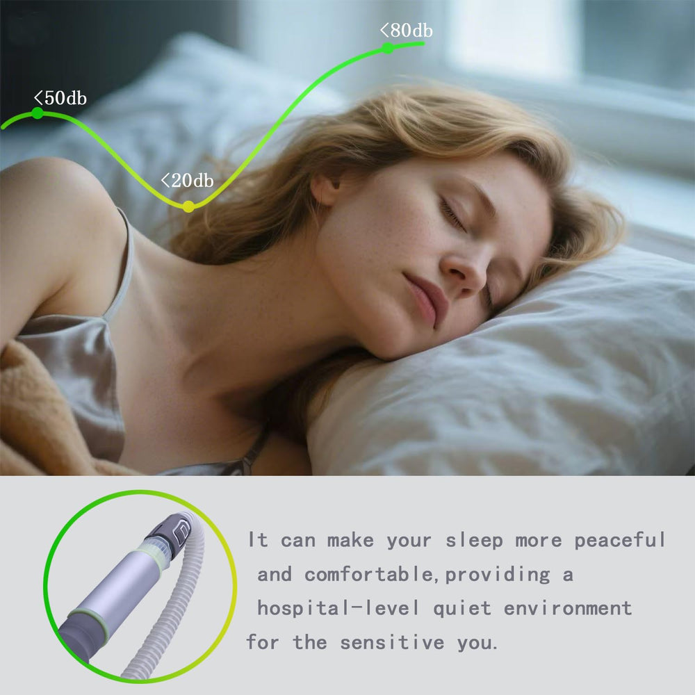 CHZHWFDC CPAP muffler adapter connection for easy setup and broad compatibility