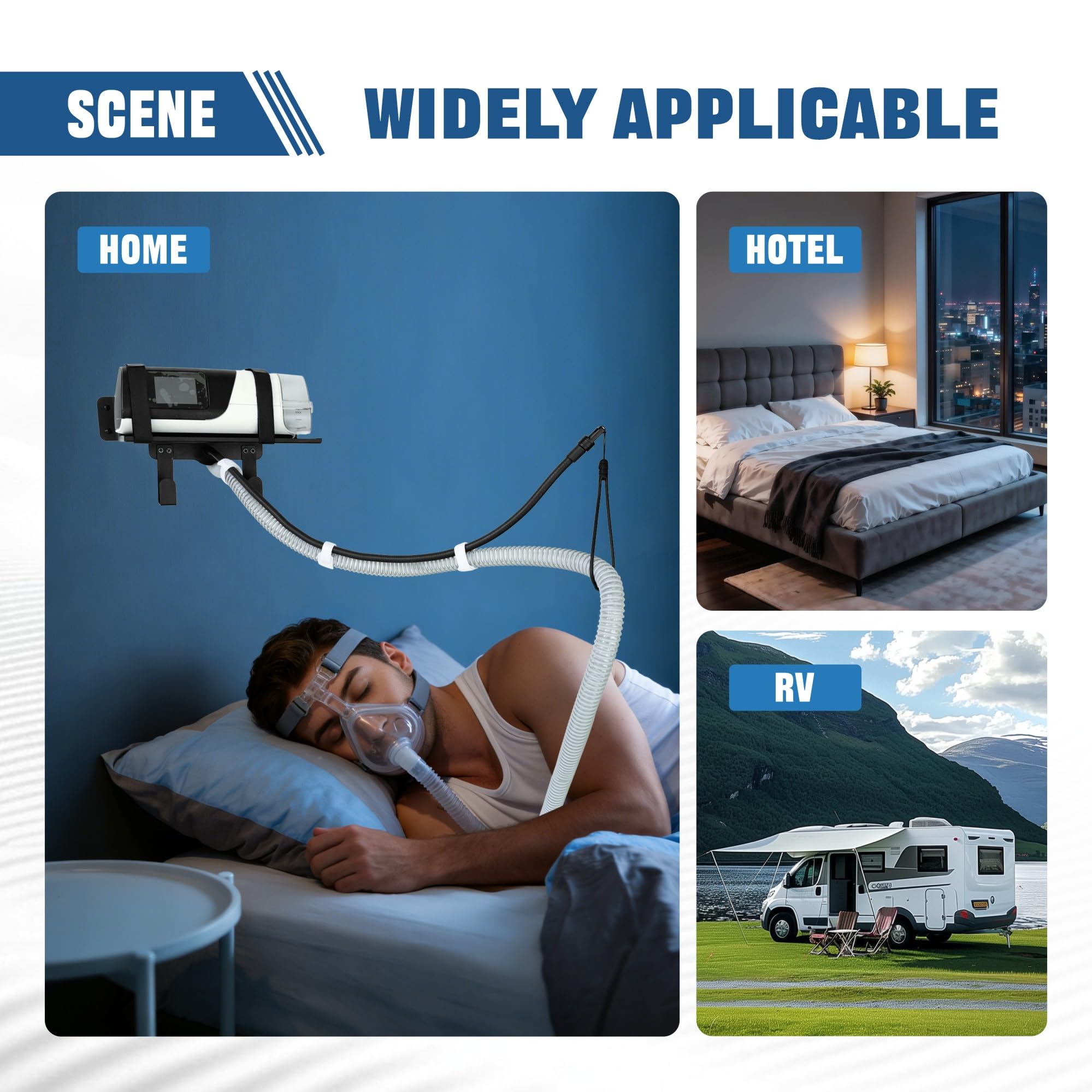 CHZHWFDC wall mount securely attaches to wall for a tidy setup