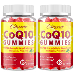 Ciaceae CoQ10 gummies bottle pouring for daily vitality