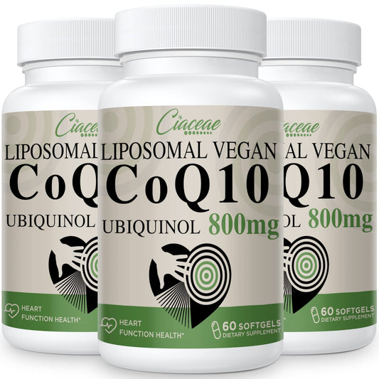 Ciaceae Liposomal CoQ10 800mg bottle for daily energy support and antioxidant-friendly routine
