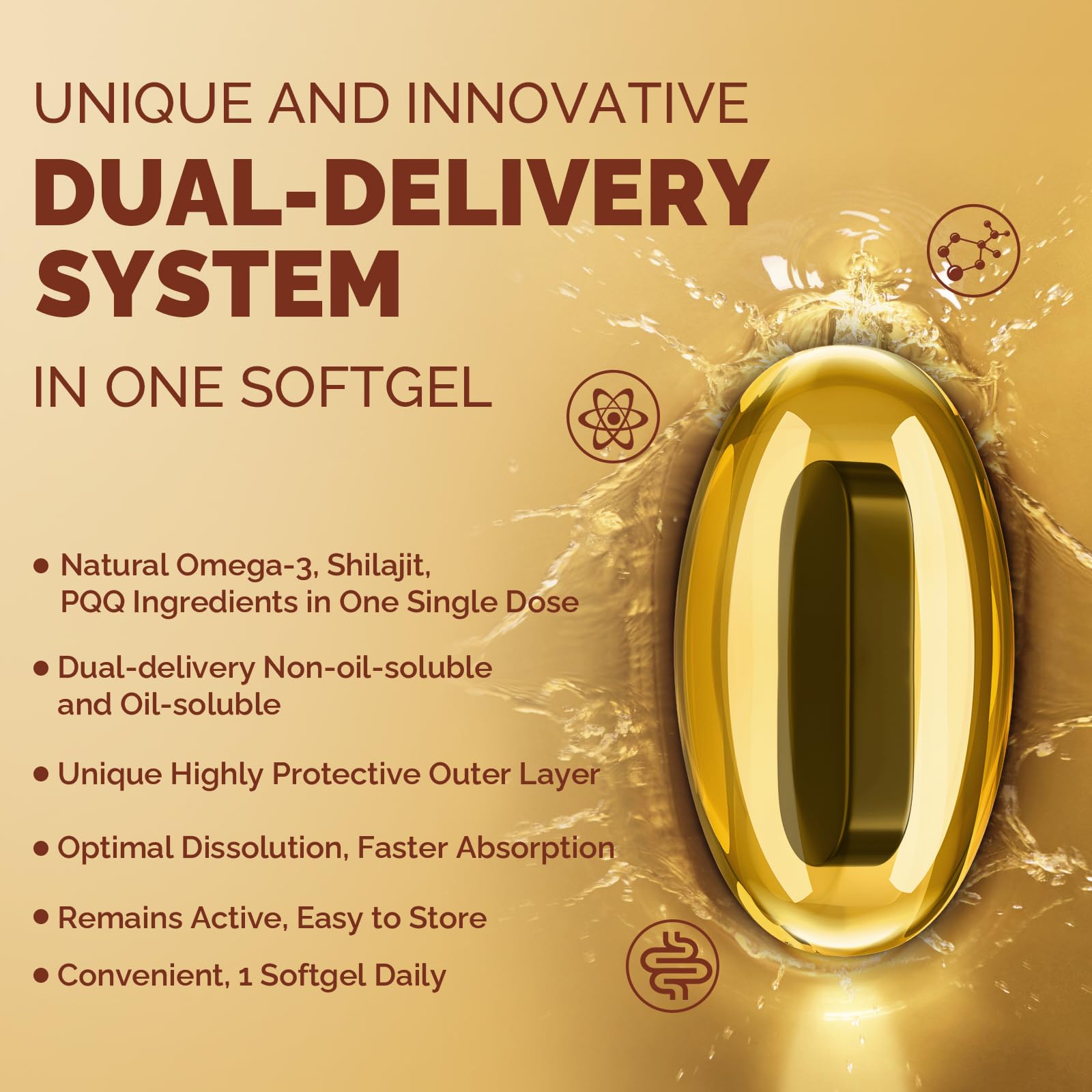 Ciaceae Shilajit extract energy boost in a convenient softgel.