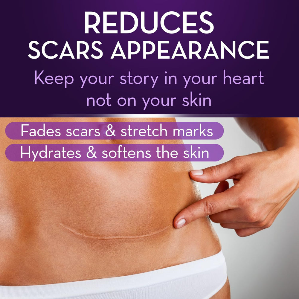 Cicatricure Advanced Scar Gel being applied to skin for scar care and smoothing.