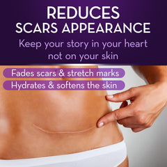 Cicatricure Advanced Scar Gel being applied to skin for scar care and smoothing.