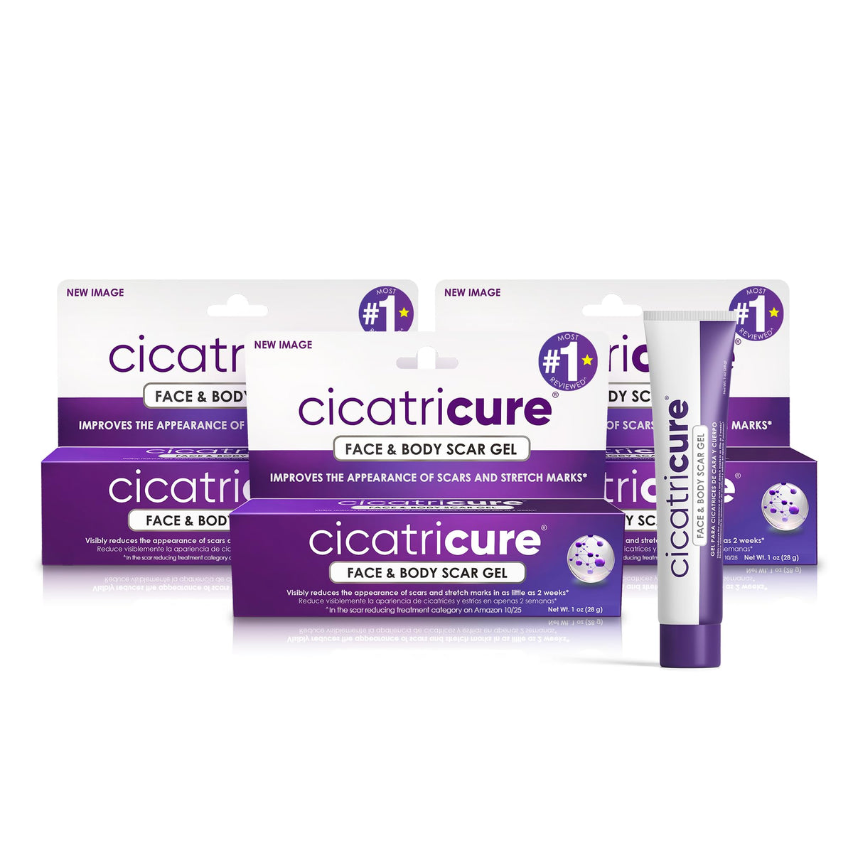 Cicatricure Advanced Scar Gel bottle for daily scar care.