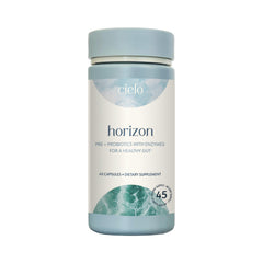 Cielo Daily Horizon probiotic bottle for daily gut support.