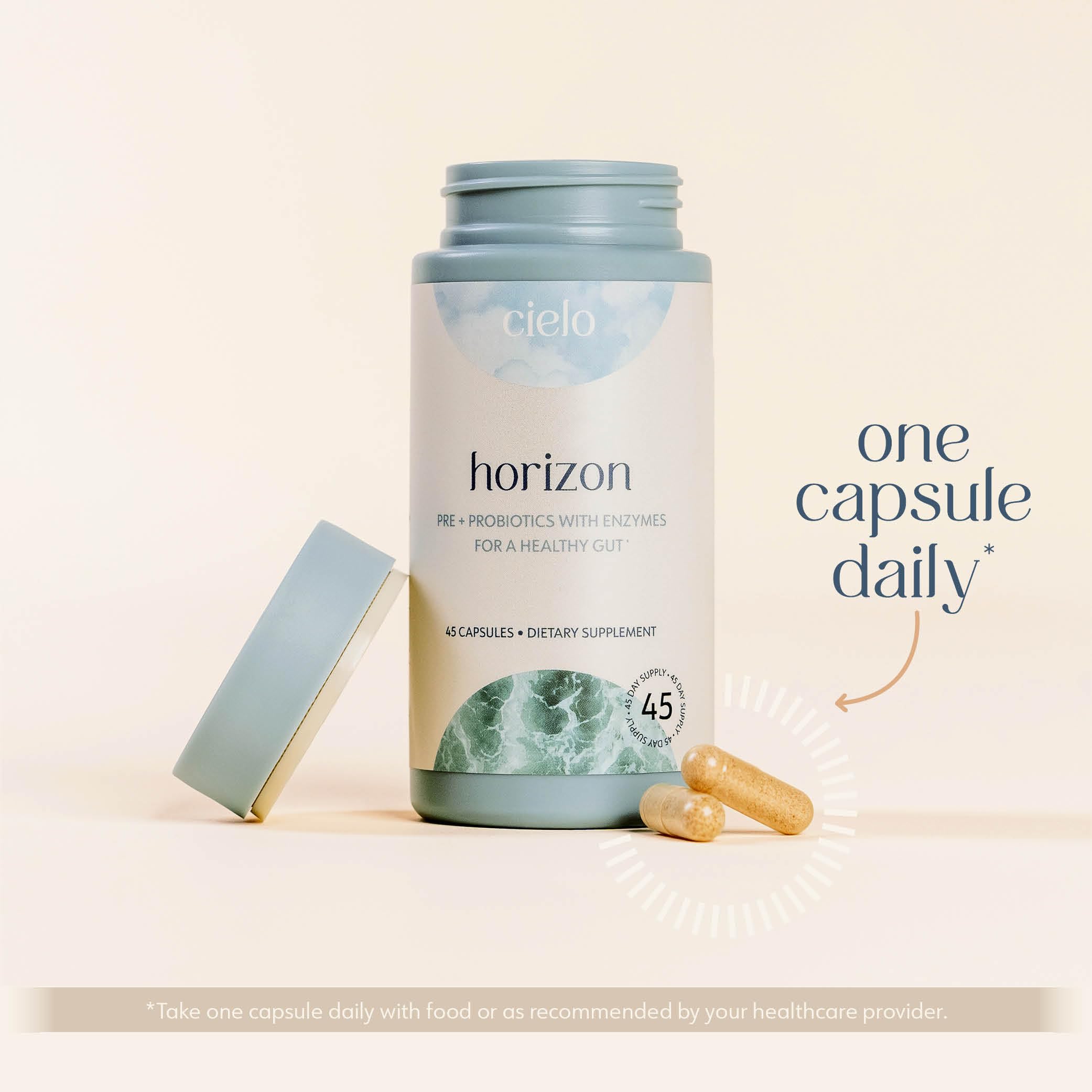 Cielo Daily Horizon gut balance supports regular digestion.