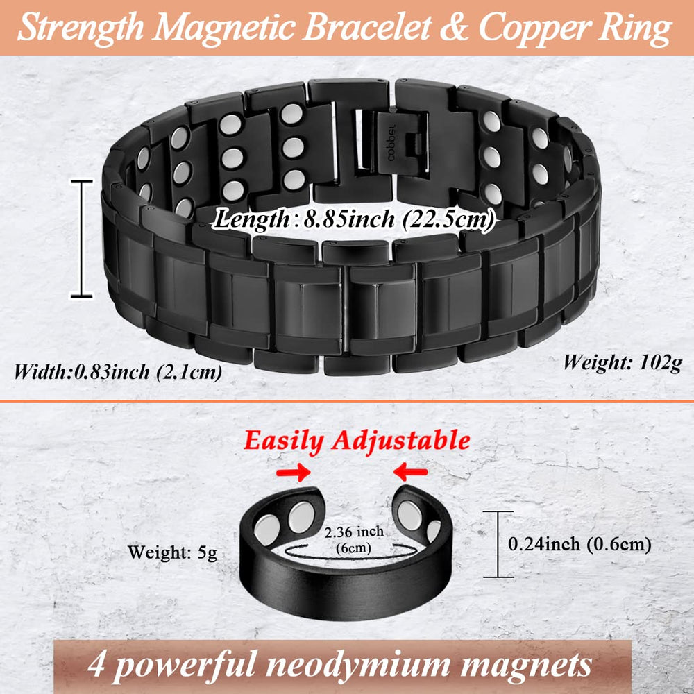 Cigmag bracelet with glossy lacquer finish that resists oxidation.