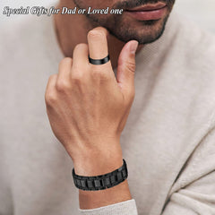 Cigmag copper bracelet and ring set, stylish gift option.