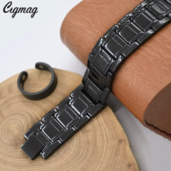 Cigmag gift-ready packaging for the copper bracelet and ring set.