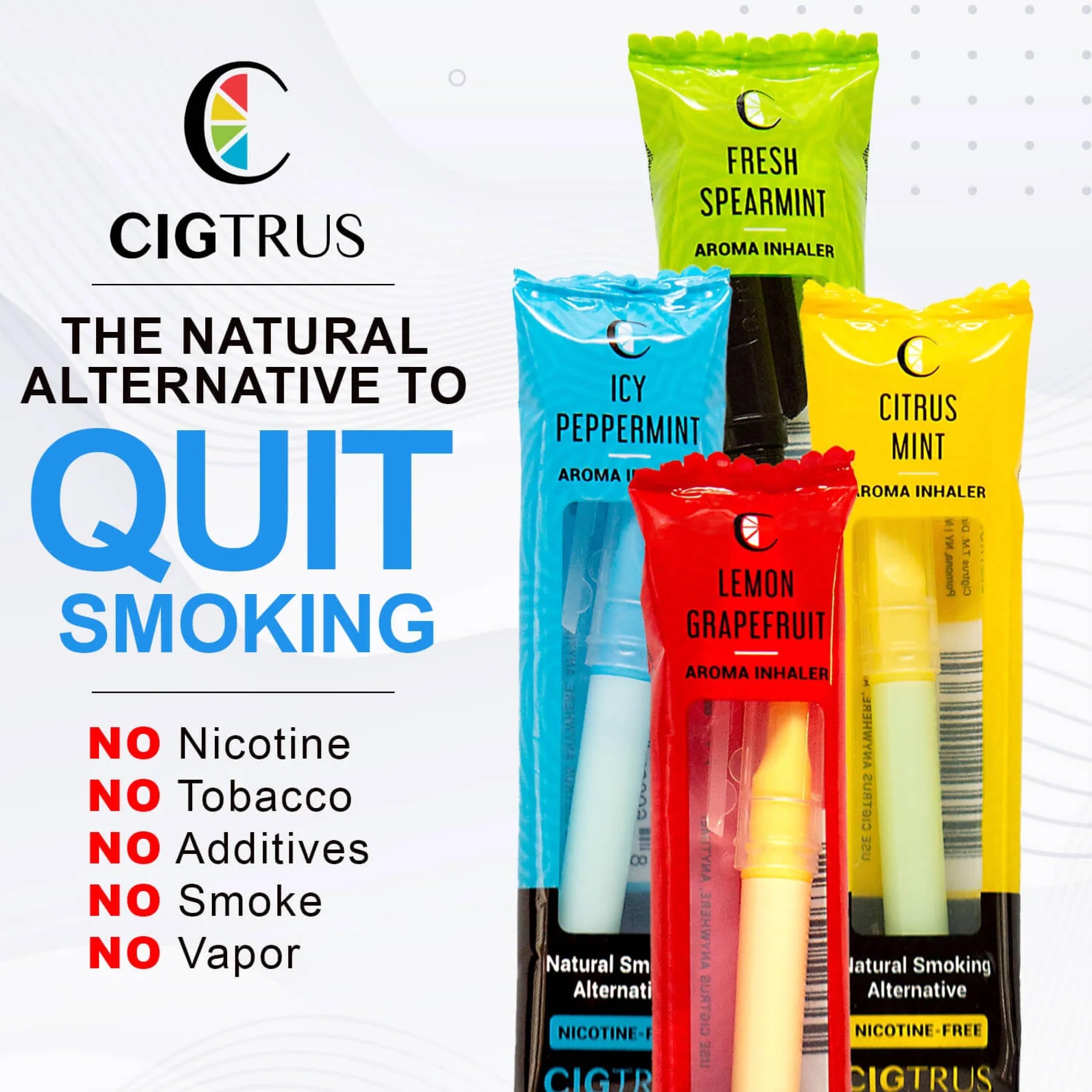 Cigtrus 6-piece set neatly arranged for home and travel use