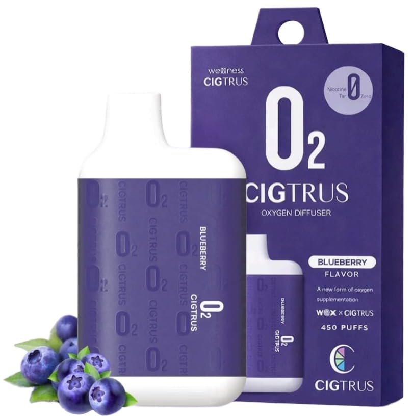 Cigtrus O₂ Inhaler blueberry compact for quick, refreshing breaths on the go.