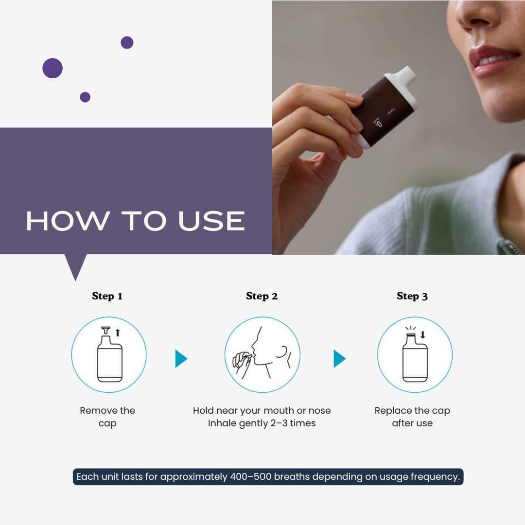 Cigtrus O₂ Inhaler pocket-size design fits bags for travel and everyday carry.