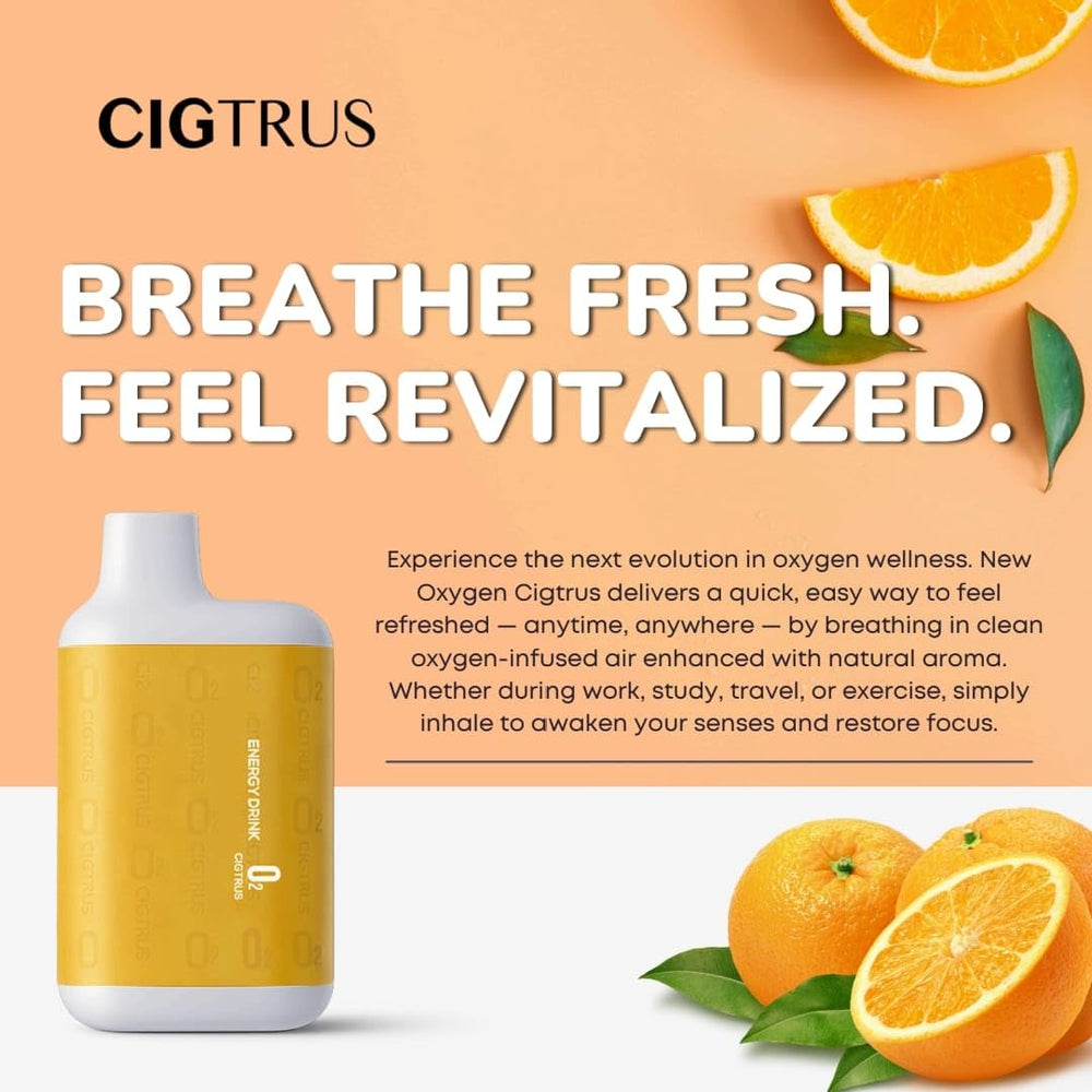 Cigtrus O₂ inhaler blueberry compact size for pocket carry.