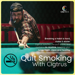Cigtrus pocket-sized design ideal for on-the-go lifestyle.