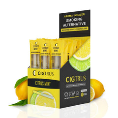 Cigtrus quit smoking aid pack with portable inhaler for cravings relief.
