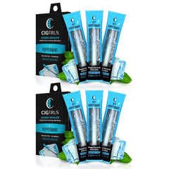Cigtrus quit-smoking inhaler with icy peppermint six-pack for craving support