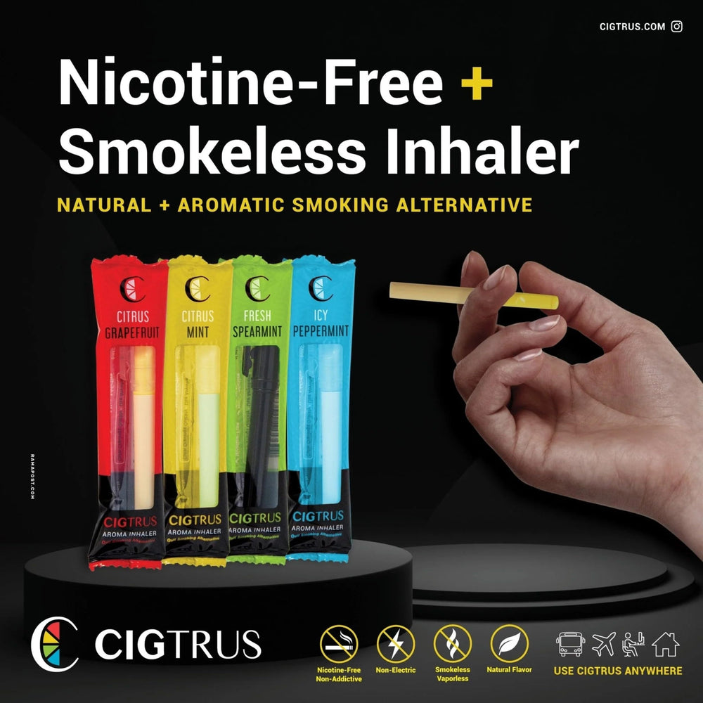 Cigtrus vaporless, non-electric design offers convenient use anywhere.