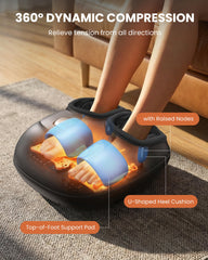CILI Shiatsu foot massager targets heel to toe for customized comfort and tension relief.