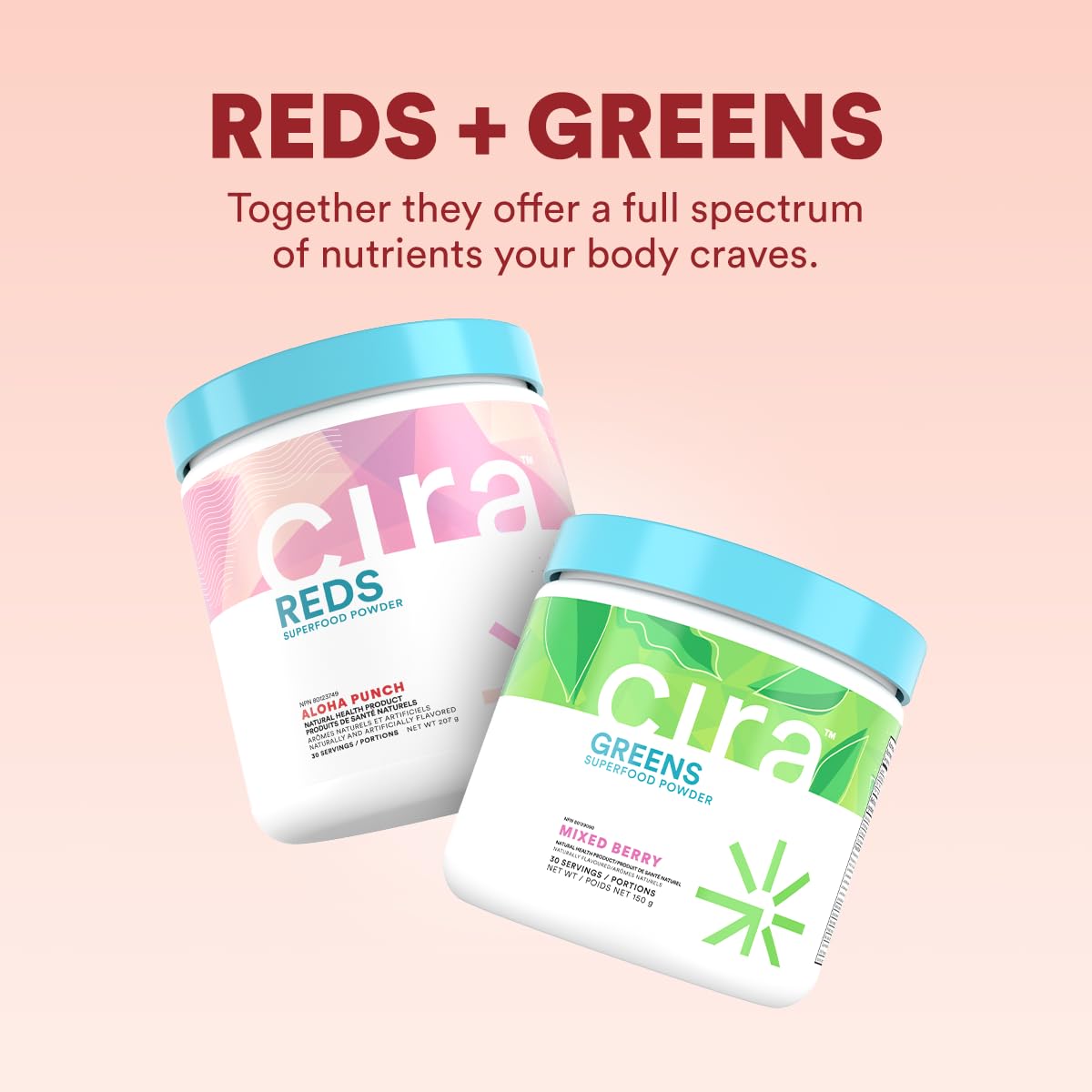 Cira Glow-Getter Reds digeSEB enzymes image suggests absorption support.