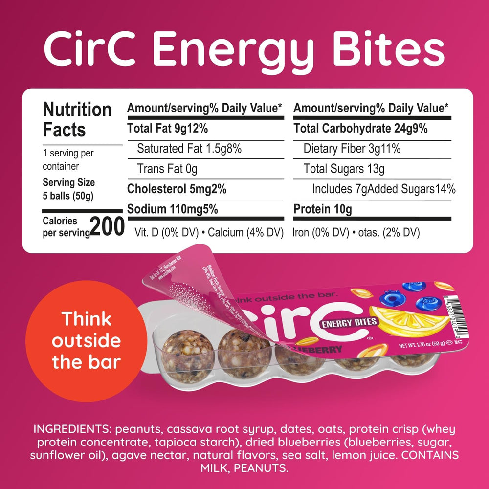 Resealable CirC tray with 5-bite portions for flexible snacking.