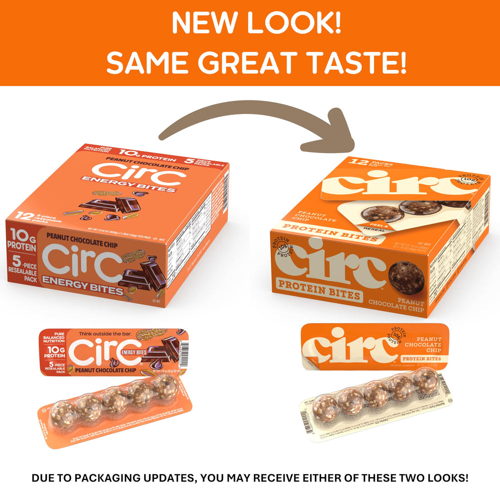 Circ Energy Bites oats and peanuts image underscores whole grains and protein