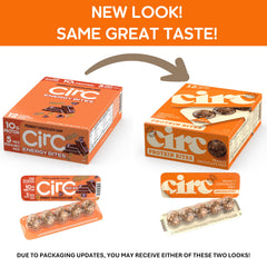 Circ Energy Bites oats and peanuts image underscores whole grains and protein