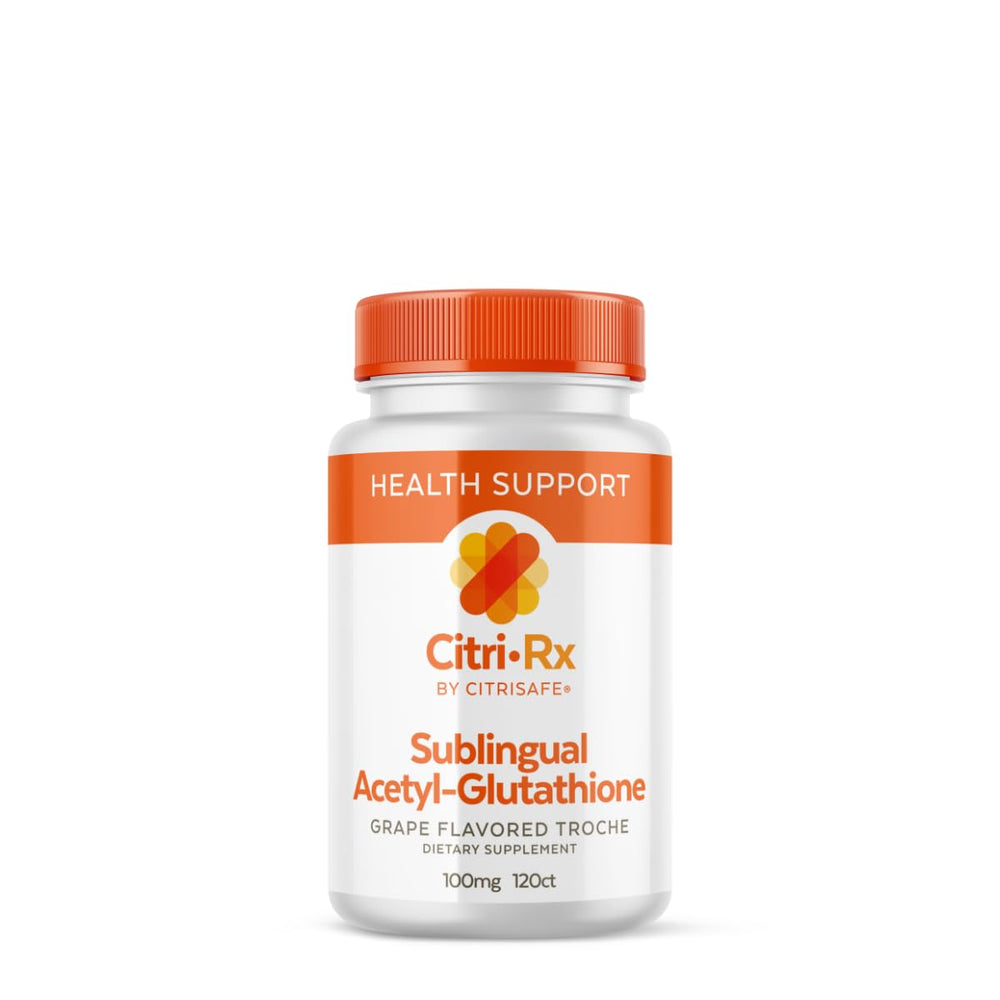 CitriRx Sublingual bottle for daily, convenient wellness support.