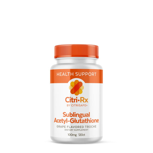 CitriRx Sublingual bottle for daily, convenient wellness support.