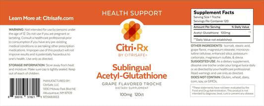 CitriRx grape lozenges pack emphasizes a long-lasting 4-month supply.