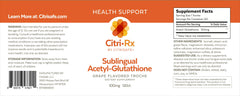 CitriRx grape lozenges pack emphasizes a long-lasting 4-month supply.