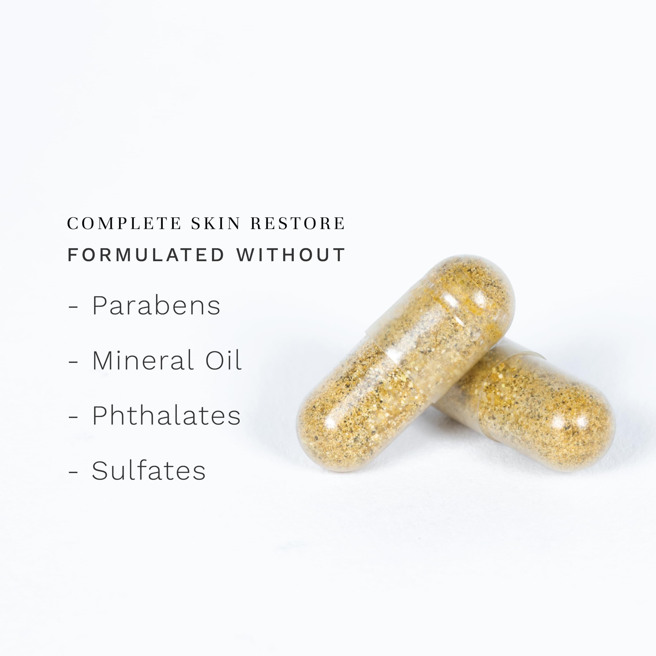 City Beauty Complete Skin Restore ingredients visual emphasizing collagen and elastin support