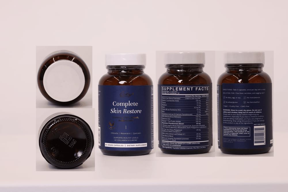 City Beauty Complete Skin Restore packaging design showcases brand identity and quality