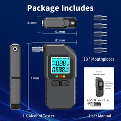 CJC Pro Breathalyzer history memory helps track trends over time.