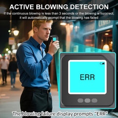 CJC Pro Breathalyzer portable wallet size fits easily in pockets.