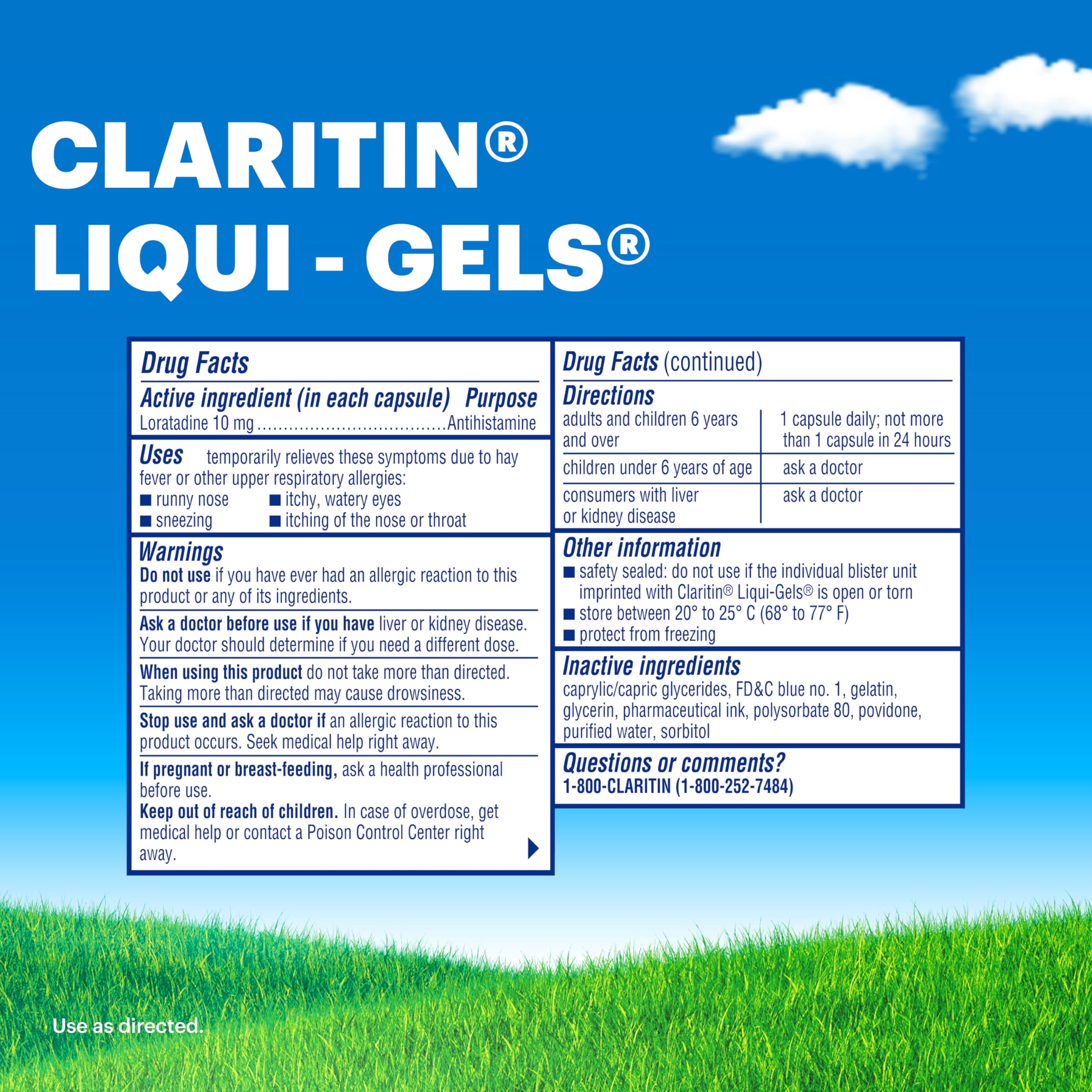 Claritin 10 mg loratadine capsules support steady daily management.