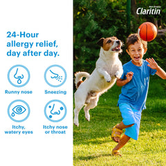 Claritin Brand trusted non-drowsy on packaging conveys pediatric confidence