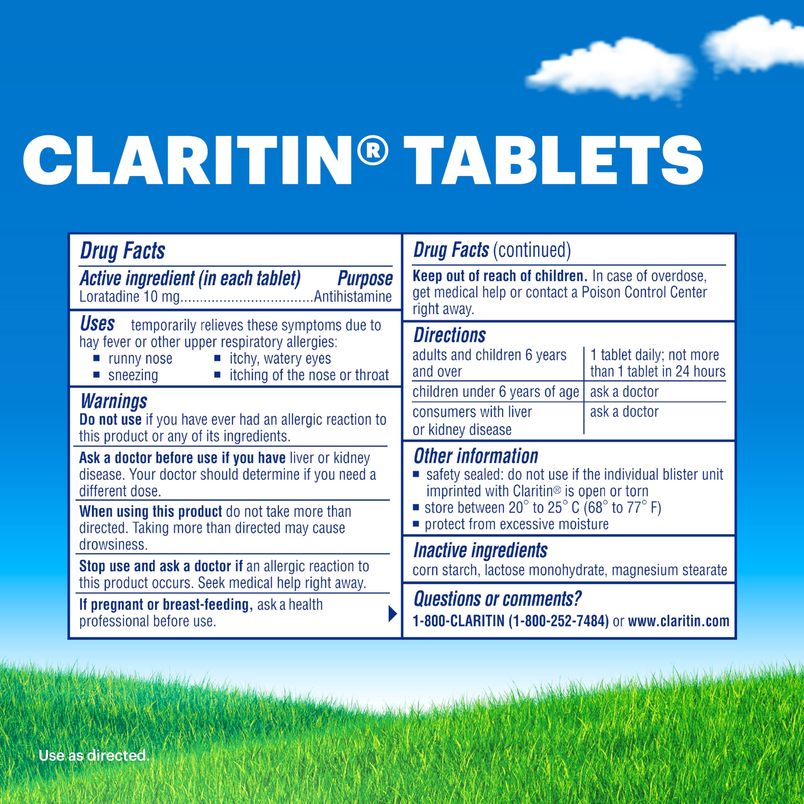 Daily-use scene with Claritin on a dresser for daytime management.