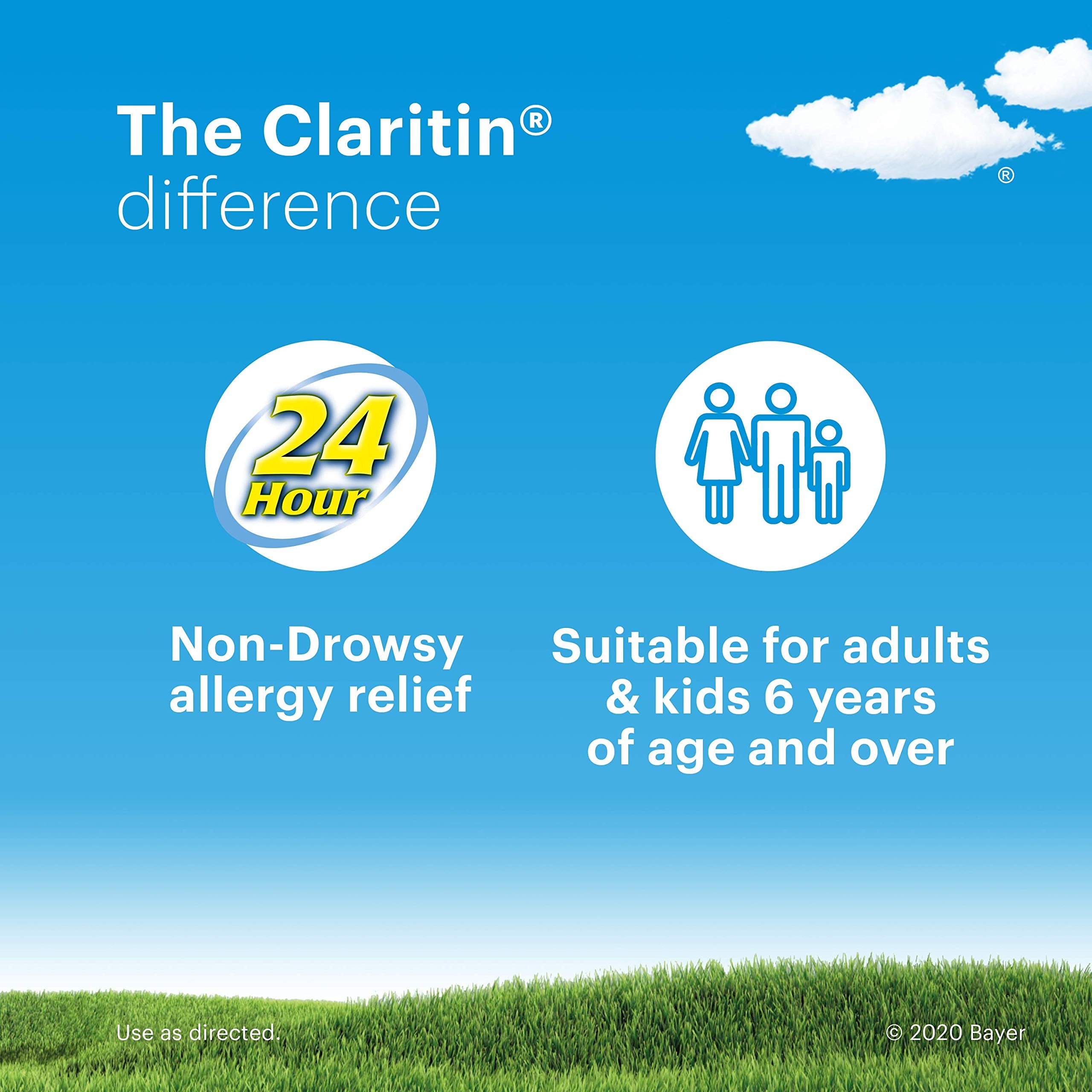 Scene showing Claritin used during daily routines for allergy relief