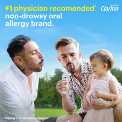 Claritin Liqui-Gels bottle beside sunglasses for outdoor relief
