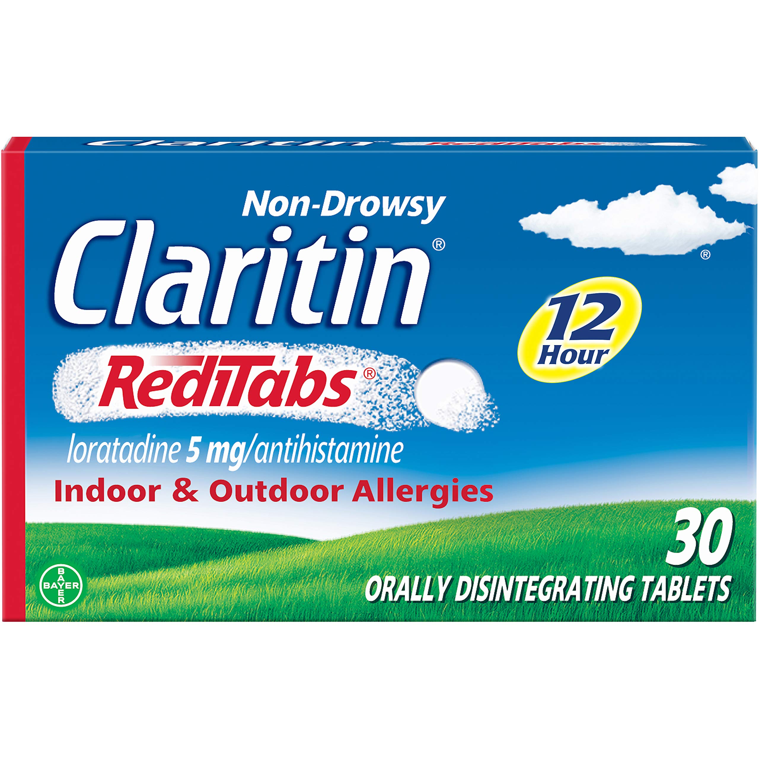 Claritin RediTabs 12-hour relief tablet melt for non drowsy allergy relief