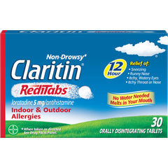 Claritin RediTabs 5 mg loratadine per tablet for daily allergy control