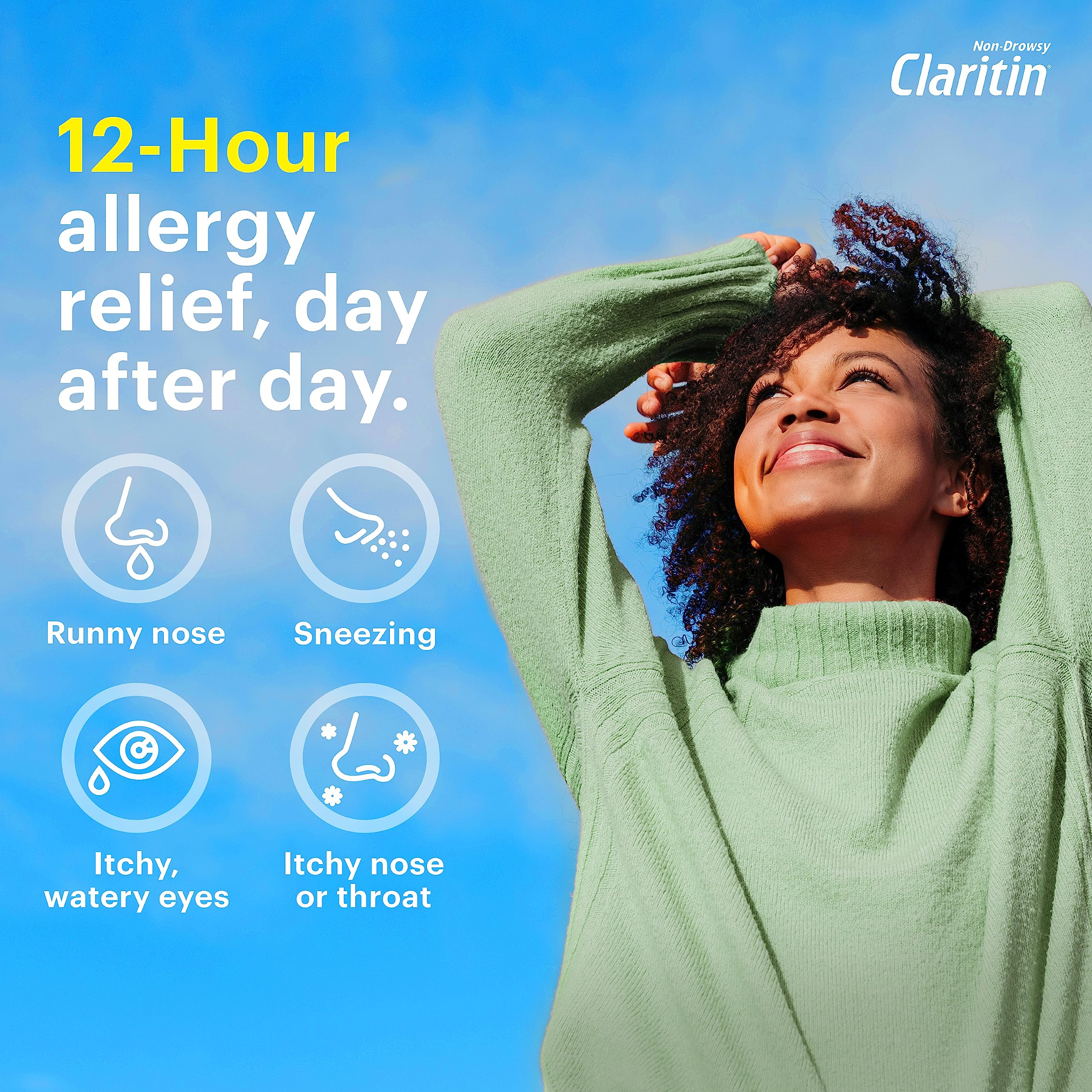 Claritin RediTabs helps relieve sneezing and itchy eyes