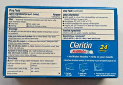 Claritin RediTabs used at desk or outdoors for relief