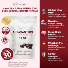 ClarityMD Astaxanthin sourced from Haematococcus pluvialis microalgae