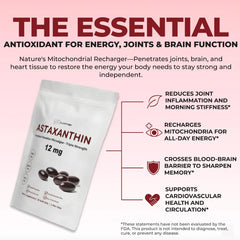 ClarityMD Astaxanthin packaging shows USA-made, non-GMO formulation