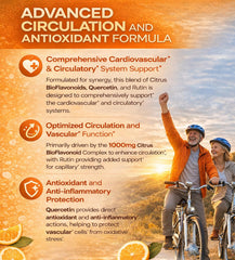 Clarusph capsules close-up reveals 1500mg flavonoids and antioxidants.